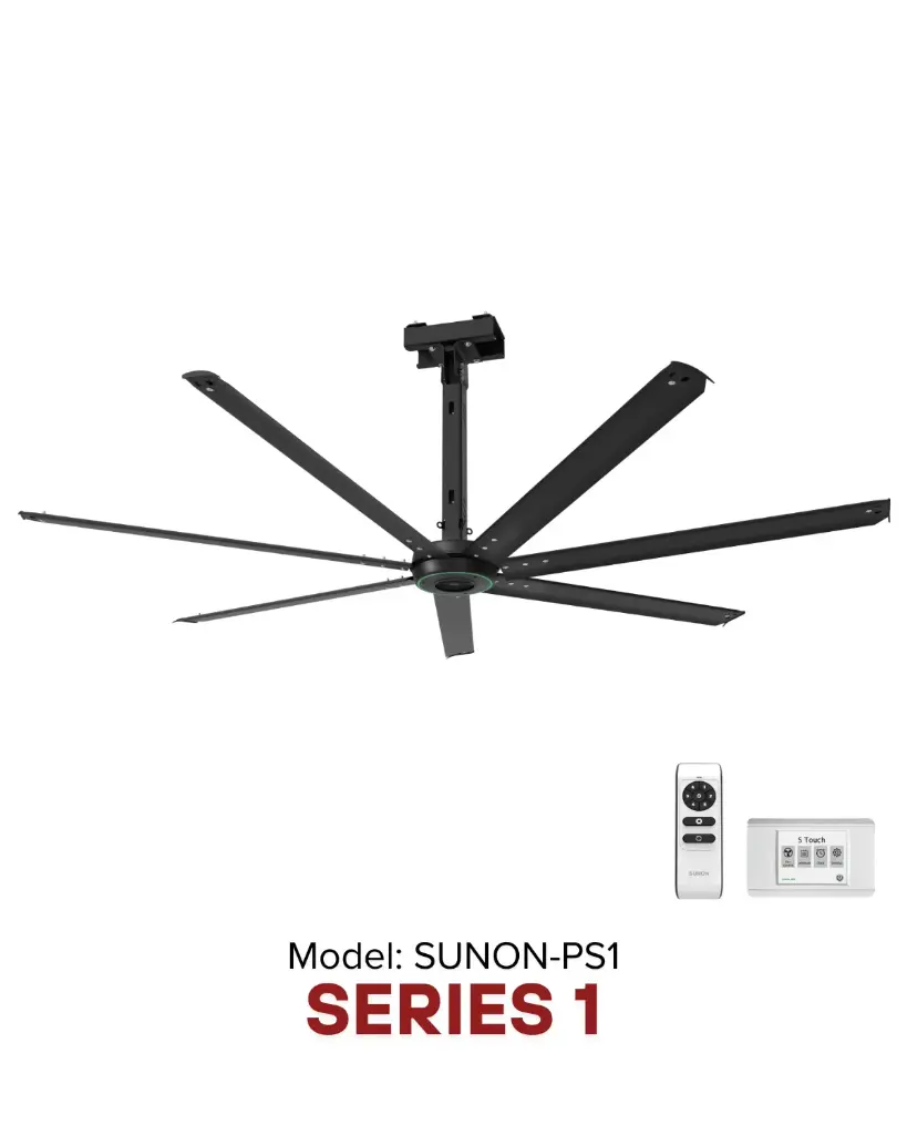 SUNON Powerful S3 CIS Ø3.6m | Giải pháp làm mát quạt HVLS Hamilton Air 2026