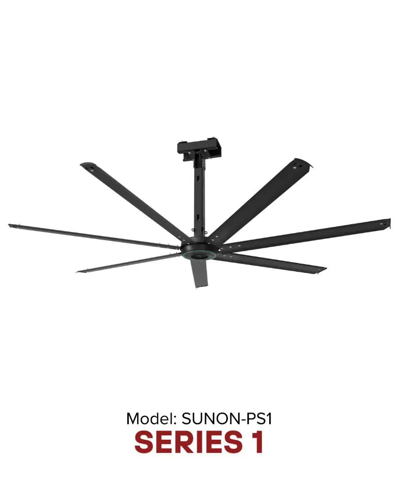 SUNON Powerful S3 CIS Ø2.5m | Giải pháp làm mát quạt HVLS Hamilton Air 2026