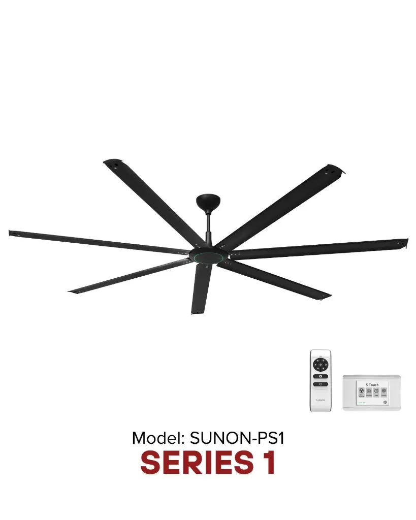 SUNON Powerful S1 CIS Ø2.5m | Giải pháp làm mát quạt HVLS Hamilton Air 2026