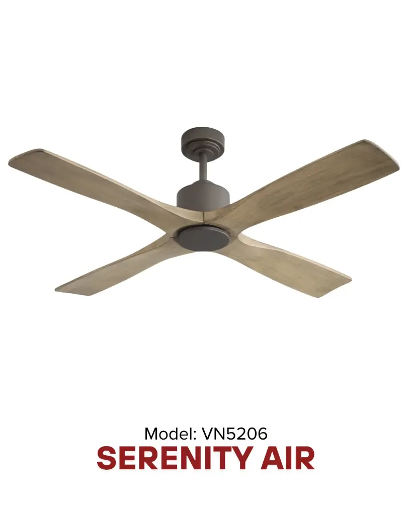 Serenity Air 52" Ceiling Fan | Giải pháp làm mát quạt HVLS Hamilton Air 2026