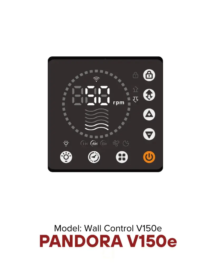Bộ điều khiển Touch Wall Pandora V150e | Giải pháp làm mát quạt HVLS Hamilton Air 2026