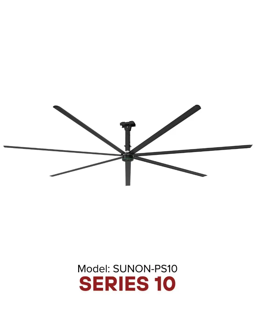 SUNON Powerful 10 CIS Ø5.0m | Giải pháp làm mát quạt HVLS Hamilton Air 2026