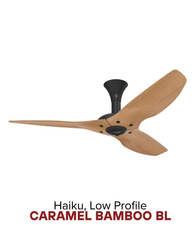 Haiku Ø52" Caramel Bamboo | Giải pháp làm mát quạt HVLS Hamilton Air 2026
