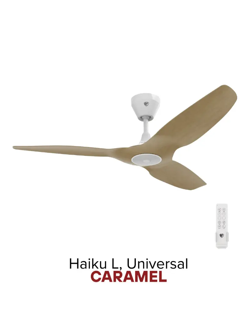 Haiku L Ø52" Caramel | Giải pháp làm mát quạt HVLS Hamilton Air 2026