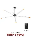 Quạt trần HVLS HERO 5 V200i | Giải pháp làm mát quạt HVLS Hamilton Air 2026