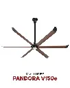 HVLS Pandora V150e Woodgrain Ø 3.0m | Giải pháp làm mát quạt HVLS Hamilton Air 2026