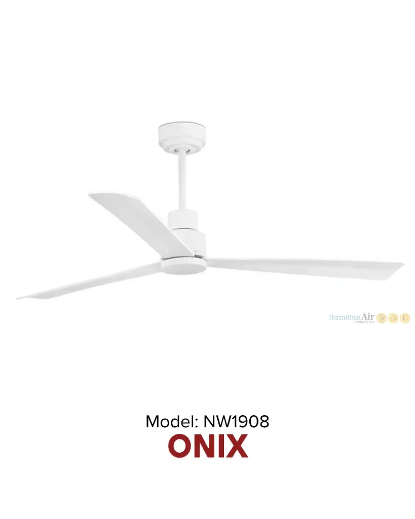 Quạt trần ONIX White | Giải pháp làm mát quạt HVLS Hamilton Air 2026