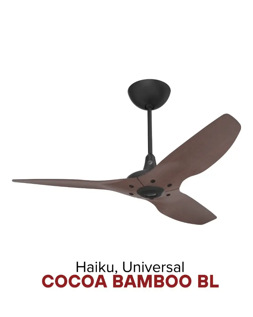 Haiku Ø52" Cocoa Bamboo | Giải pháp làm mát quạt HVLS Hamilton Air 2026