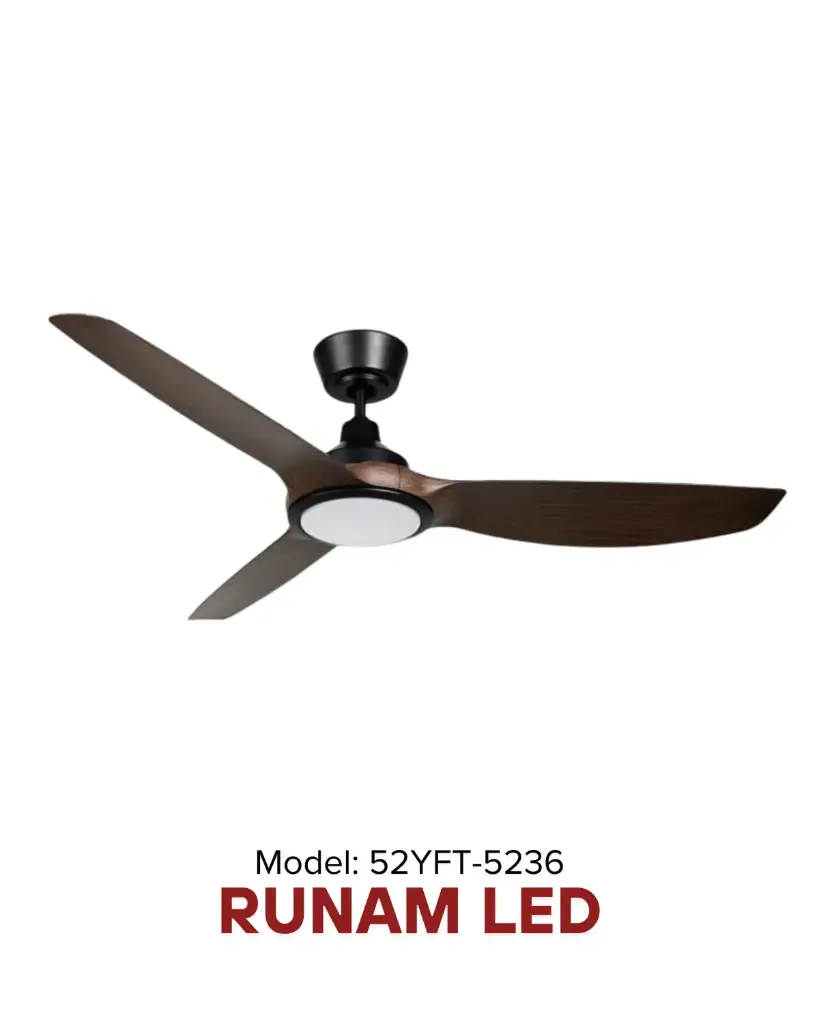 Quạt trần RUNAM LED Ø52 | Giải pháp làm mát quạt HVLS Hamilton Air 2026