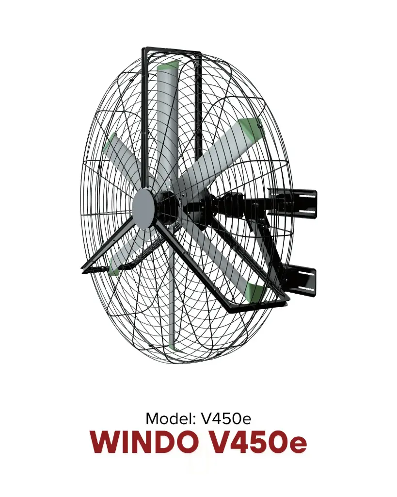 HVLS WINDO v450e Ø1.5m | Giải pháp làm mát quạt HVLS Hamilton Air 2026
